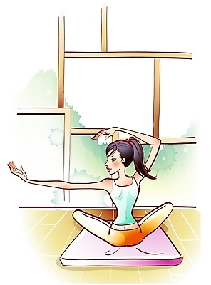 EPS 주간 우먼라이프 라이프스타일 웰빙 여자 다이어트 일러스트 요가 실내 건강 한명 사람 20대 성인 운동 스트레칭 매트 생활체조 체조 여자만 여자한명만 성인여자만 청년만 청년여자만 성인한명만 청년여자한명만 성인여자한명만 성인만 국내일러스트 자연요소 1 청년 내부 생활 파일형식 벡터
