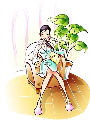 EPS 우먼라이프 라이프스타일 웰빙 여자 화분 여유 음료 거실 의자 일러스트 휴식 슬리퍼 실내 한명 사람 20대 성인 취미 라이프 소파 가운 목욕가운 여자만 여자한명만 성인여자만 청년만 청년여자만 성인한명만 청년여자한명만 성인여자한명만 성인만 국내일러스트 1 옷 감정 가구 신발 컨셉 청년 내부 생활 파일형식 벡터