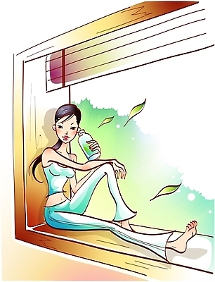 EPS 주간 우먼라이프 라이프스타일 웰빙 여자 여유 음료 잎 일러스트 창문 바람 휴식 나뭇잎 한명 사람 20대 성인 취미 라이프 창가 여자만 여자한명만 성인여자만 청년만 청년여자만 성인한명만 청년여자한명만 성인여자한명만 성인만 국내일러스트 자연요소 식물 1 감정 컨셉 날씨 청년 생활 파일형식 벡터