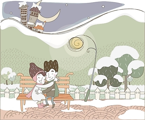 EPS 나무 커플 공원 공공시설 여자 남자 별 겨울 가로등 벤치 데이트 일러스트 상상 휴식 사랑 사람 취미 야외 두명 건물 라이프 로맨틱 달 야간 국내일러스트 자연요소 식물 건축물 계절 감정 컨셉 의자 관계 생활 시설 파일형식 벡터