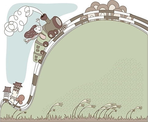 EPS 우먼라이프 여자 일러스트 상상 휴식 갈대 한명 사람 20대 성인 취미 야외 건물 라이프 기찻길 기차 기차여행 여자만 여자한명만 성인여자만 청년만 청년여자만 성인한명만 청년여자한명만 성인여자한명만 성인만 철도의날 국내일러스트 식물 1 라이프스타일 건축물 육상교통 여행 컨셉 대중교통 청년 생활 파일형식 벡터 법정기념일