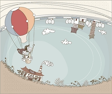 EPS 나무 구름 커플 여자 남자 데이트 일러스트 상상 하늘 휴식 사람 취미 야외 두명 건물 라이프 로맨틱 기구 열기구 풀 개 강아지 국내일러스트 자연요소 식물 건축물 컨셉 포유류 관계 항공교통 생활 반려동물 파일형식 벡터