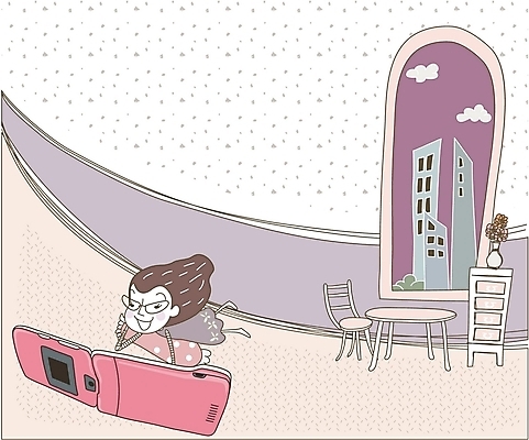 EPS 우먼라이프 라이프스타일 여자 의자 일러스트 창문 베개 상상 탁자 휴식 실내 한명 사람 20대 성인 취미 건물 라이프 스마트폰 꽃병 서랍장 화상통화 여자만 여자한명만 성인여자만 청년만 청년여자만 성인한명만 청년여자한명만 성인여자한명만 성인만 국내일러스트 1 건축물 꽃 가구 컨셉 침구 청년 내부 생활 핸드폰 스마트기기 통화 파일형식 벡터