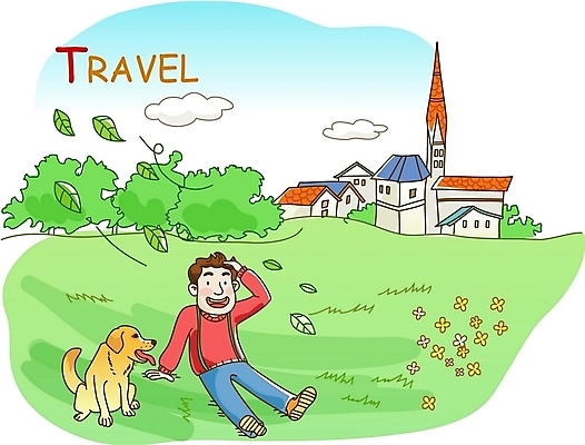 EPS 주간 나무 구름 남자 꽃 여행 잎 일러스트 바람 휴가 휴식 주택 한명 사람 초원 20대 성인 야외 건물 개 남자만 남자한명만 성인남자만 청년만 청년남자만 청년남자한명만 성인한명만 성인남자한명만 성인만 국내일러스트 자연요소 식물 1 건축물 컨셉 포유류 날씨 청년 파일형식 벡터