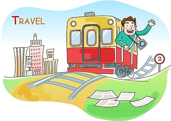 EPS 주간 남자 여행 일러스트 휴가 한명 사람 20대 성인 야외 건물 카메라 기찻길 표지판 전차 기차여행 남자만 남자한명만 성인남자만 청년만 청년남자만 청년남자한명만 성인한명만 성인남자한명만 성인만 철도의날 국내일러스트 자연요소 1 건축물 육상교통 대중교통 알림판 청년 전자제품 파일형식 벡터 법정기념일