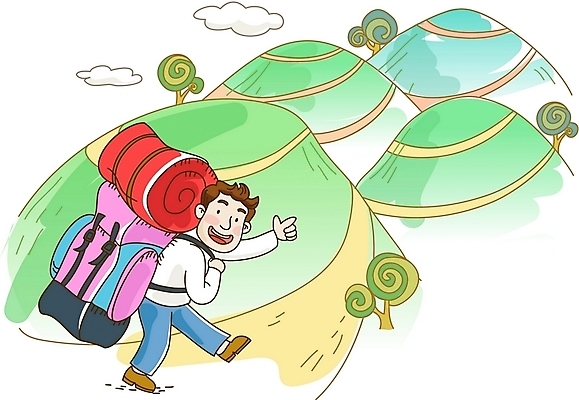 EPS 구름 남자 길 여행 가방 일러스트 배낭 자연 하늘 휴가 산 한명 사람 20대 성인 등산 짐 배낭여행 남자만 남자한명만 성인남자만 청년만 청년남자만 청년남자한명만 성인한명만 성인남자한명만 성인만 국내일러스트 자연요소 1 잡화 청년 트래킹 생태계 파일형식 벡터