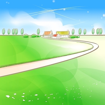 EPS 주간 나무 식물 구름 사계절 계절 길 백그라운드 일러스트 자연 하늘 바람 주택 풍경 초원 사람없음 야외 초록색 마을 봄 산책로 상큼 봄배경 국내일러스트 자연요소 컬러 날씨 건물 생태계 파일형식 벡터