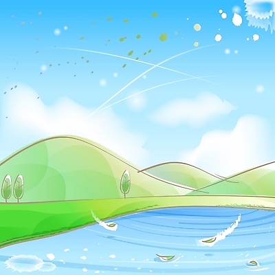 EPS 주간 나무 구름 사계절 계절 호수 백그라운드 잎 일러스트 자연 하늘 바람 나뭇잎 산 풍경 초원 사람없음 야외 초록색 강 봄 상큼 봄배경 국내일러스트 자연요소 식물 컬러 날씨 생태계 파일형식 벡터