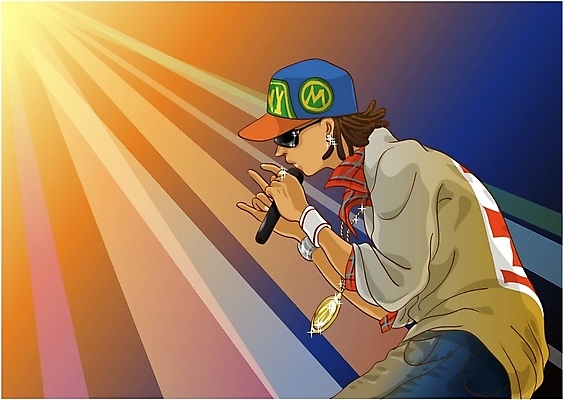 EPS 직업 여자 패션 남자 문화 음악 일러스트 노래 조명 힙합 한명 사람 20대 성인 청춘 공연 가수 무대 마이크 열정 청년만 성인만 국내일러스트 1 감정 음향기기 컨셉 문화예술 이벤트 청년 음악가 파일형식 벡터