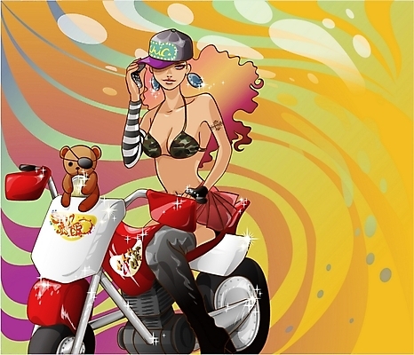 EPS 모델 직업 여자 패션 문화 인형 포즈 일러스트 힙합 한명 사람 20대 성인 스마트폰 청춘 곰인형 드라이브 오토바이 여자만 여자한명만 성인여자만 청년만 청년여자만 성인한명만 청년여자한명만 성인여자한명만 성인만 국내일러스트 1 음악 컨셉 청년 핸드폰 스마트기기 바이크 운전 파일형식 벡터