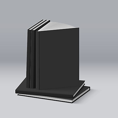 EPS 해외이미지 템플릿 디자인 종이 일러스트 사람없음 책 학습 3D 쌓기 검은색 공책 공백 펼침 정보 오브젝트 교과서 레이아웃 페이지 양장본 목업 해외202004 해외일러스트 교육 컬러 모션 문구용품 교재 디지털합성 파일형식 벡터