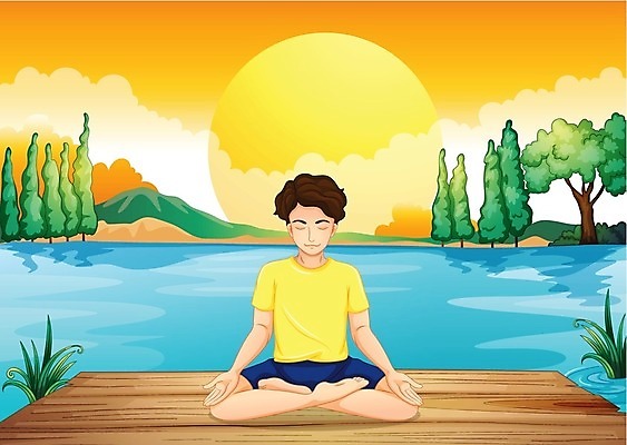 EPS 해외이미지 나무 구름 남자 일러스트 요가 휴식 산 건강 사람 소년 그래픽 10대 초록색 물 파란색 강 태양 노란색 일출 일몰 흰색 연못 원형 집중 명상 그림 여의주 해외202004 해외일러스트 자연요소 도형 식물 웰빙 어린이 컬러 컨셉 청소년 노을 파일형식 벡터