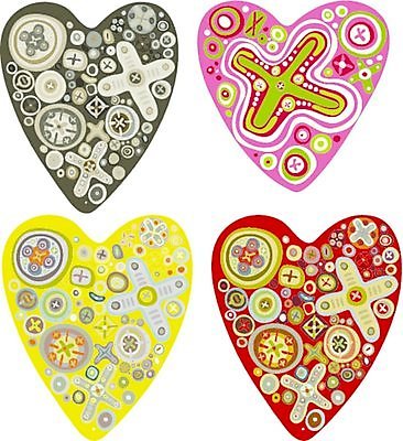 EPS 해외이미지 일러스트 휴가 발렌타인데이 사랑 빨간색 낭만 하트 마음 해외202004 해외일러스트 모양 감정 컬러 컨셉 데이이벤트 파일형식 벡터