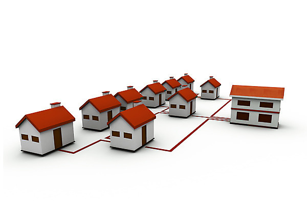 포토 JPG 해외이미지 컨셉 비즈니스 커뮤니케이션 부동산 주택 아이디어 사람없음 건물 3D 흰색 연결 해외202004 해외포토 건축물 컬러 재산 디지털합성 파일형식