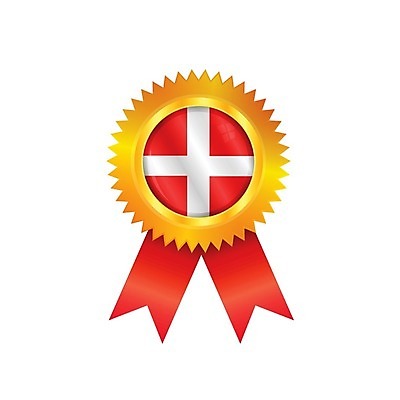 EPS 해외이미지 배너 유럽 리본 일러스트 성공 덴마크 사람없음 빨간색 세계 라벨 경쟁 흰색 깃발 상패 트로피 메달 심볼 배지 광택 스칸디나비아 해외202004 해외일러스트 나라 컬러 컨셉 프레임 북유럽 상_우승 상_상패 파일형식 벡터