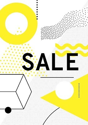 EPS 해외이미지 모양 디자인 포스터 선 백그라운드 패턴 일러스트 추상 사람없음 그래픽 장식 노란색 세일 검은색 흰색 점 원형 기하학 팝 멤피스디자인 해외202004 해외일러스트 도형 컬러 무늬 파일형식 벡터