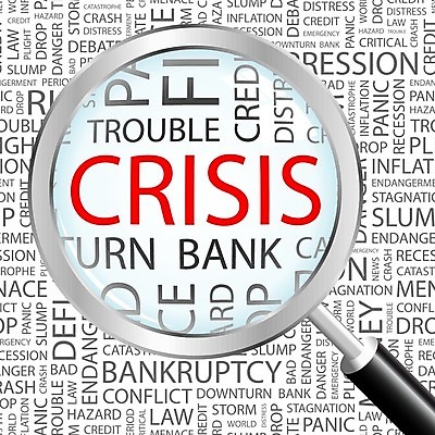 EPS 해외이미지 디자인 백그라운드 컨셉 일러스트 비즈니스 텍스트 돋보기 사람없음 빨간색 금융 단어 고통 회색 확대 경제불황 어려움 위기 재앙 해외202004 해외일러스트 문자 감정 컬러 경제 불황 파일형식 벡터