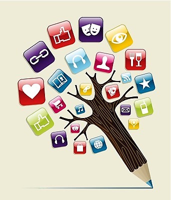 EPS 해외이미지 나무 식물 교육 일러스트 수업 사람없음 초록색 쇼핑 세트 연필 쇼 해외202004 해외일러스트 컬러 학용품 필기구 파일형식 벡터