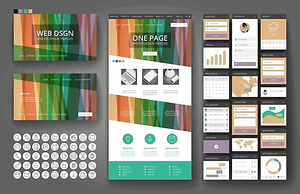 EPS 해외이미지 템플릿 디자인 백그라운드 지도 인터넷 일러스트 비즈니스 모바일 추상 사람없음 그래픽 빨간색 초록색 세트 세계 노란색 보라색 웹 플랫 메뉴 레이아웃 페이지 기하학 UI 인터페이스 해외202004 해외일러스트 컬러 무늬 파일형식 벡터