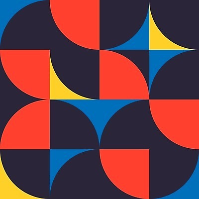 EPS 해외이미지 모양 템플릿 디자인 포스터 백그라운드 컨셉 패턴 일러스트 추상 미술 사람없음 그래픽 장식 컬러풀 노란색 원형 플랫 심플 기하학 구성 스타일 미니멀리스트 미니멀 해외202004 해외일러스트 도형 컬러 무늬 문화예술 파일형식 벡터