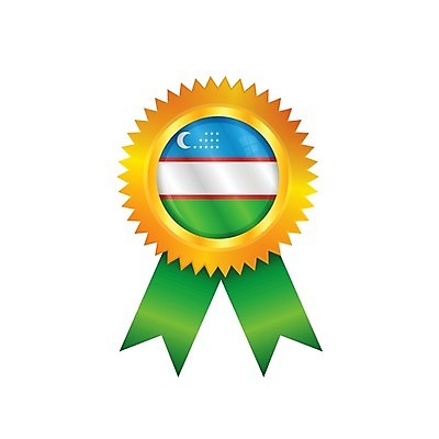 EPS 해외이미지 배너 아시아 리본 일러스트 사람없음 초록색 파란색 세계 라벨 경쟁 깃발 상패 트로피 메달 심볼 배지 광택 우즈베키스탄 해외202004 해외일러스트 나라 컬러 컨셉 프레임 상_우승 중앙아시아 상_상패 파일형식 벡터