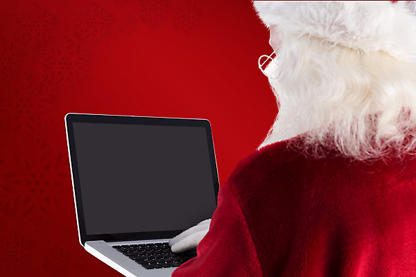 포토 JPG 해외이미지 노년 남자 크리스마스 한명 상반신 뒷모습 빨간색 노트북 산타클로스 타이핑 노인남자한명만 해외202004 해외포토 1 기념일 뷰포인트 컬러 사람 성인 전자제품 남자한명만 노인남자만 파일형식