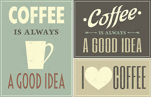 EPS 해외이미지 디자인 커피 음료 백그라운드 일러스트 아이디어 사랑 타이포그라피 사람없음 컵 파란색 갈색 카페 하트 복고 그런지 카페인 해외202004 해외일러스트 모양 문자 식기 감정 컬러 컨셉 상점 파일형식 벡터