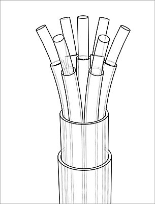 EPS 해외이미지 산업 선 백그라운드 곡선 일러스트 부분 추상 기술 3D 검은색 자료 힘 장비 에너지 흰색 네트워크 연결 스케치 유연 전자 윤곽 철사 지휘자 튜브 고립 구리 설치 전압 공급 와이어프레임 배선 해외202004 해외일러스트 컬러 무늬 미술 한자 음악가 원소 디지털합성 파일형식 벡터