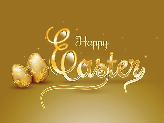 EPS 해외이미지 일러스트 캘리그라피 타이포그라피 사람없음 금색 부활절계란 해외202004 해외일러스트 문자 컬러 부활절 계란 파일형식 벡터