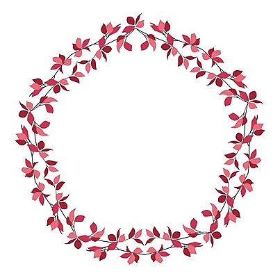EPS 해외이미지 식물 꽃 백그라운드 잎 일러스트 프레임 사람없음 화환 낭만 원형 꽃프레임 월계수 제목 프레임일러스트 국경 해외202004 해외일러스트 도형 컨셉 파일형식 벡터