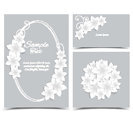 EPS 해외이미지 템플릿 디자인 꽃 백그라운드 꽃무늬 패턴 일러스트 프레임 미술 사람없음 그래픽 장식 세트 봄 회색 낭만 흰색 나뭇가지 축하 화려 우아함 그림 초대 내추럴 국경 해외202004 해외일러스트 나무 식물 계절 컬러 컨셉 무늬 문화예술 파일형식 벡터