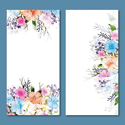 EPS 해외이미지 템플릿 배너 기념일 꽃 백그라운드 꽃무늬 패턴 일러스트 수채화 프레임 이벤트 사람없음 장식 파티 축제 봄 축하 클래식 우아함 그림 초대 소셜미디어 해외202004 해외일러스트 식물 계절 컨셉 무늬 파일형식 벡터