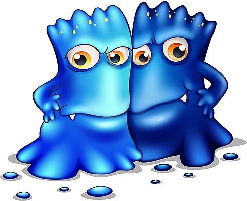 EPS 해외이미지 캐릭터 일러스트 사람없음 파란색 친구 몬스터 해외202004 해외일러스트 일러캐릭터 컬러 관계 파일형식 벡터