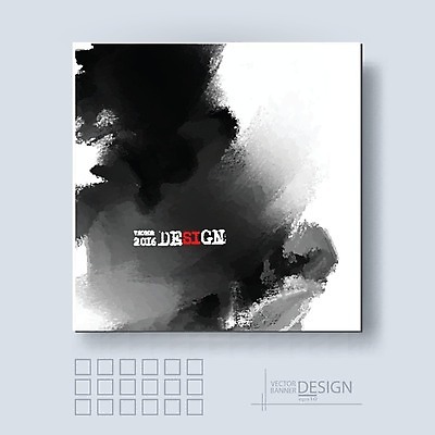 EPS 해외이미지 백그라운드 일러스트 수묵화 미술 타이포그라피 사람없음 검은색 먹 번짐 국경 해외202004 해외일러스트 문자 컬러 서예 문화예술 파일형식 벡터 효과