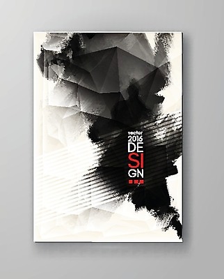 EPS 해외이미지 포스터 백그라운드 일러스트 수묵화 미술 타이포그라피 사람없음 검은색 먹 번짐 국경 해외202004 해외일러스트 문자 컬러 서예 문화예술 파일형식 벡터 효과