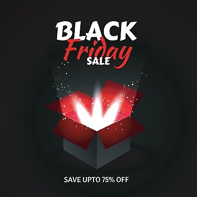 EPS 해외이미지 배너 백그라운드 일러스트 텍스트 선물 이벤트 타이포그라피 사람없음 선물상자 쇼핑 세일 검은색 블랙프라이데이 해외202004 해외일러스트 문자 컬러 데이이벤트 상자 파일형식 벡터