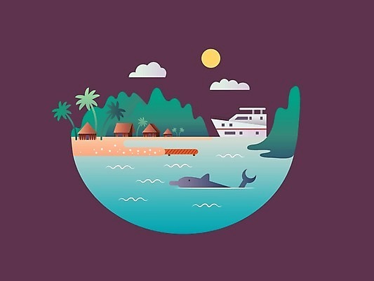 EPS 해외이미지 동물 구름 라이프스타일 모래 파도 바다 섬 여행 요트 일러스트 자연 표면 휴가 휴식 항해 미술 풍경 사람없음 야외 물 여름 파란색 태양 화목 침묵 보트 플랫 오두막 돌고래 휴양지 함선 석호 이국적 파라다이스 해외202004 해외일러스트 자연요소 계절 컬러 컨셉 배_교통 포유류 문화예술 생활 수중동물 소리 장소 생태계 파일형식 벡터