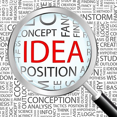 EPS 해외이미지 디자인 백그라운드 컨셉 생각 일러스트 비즈니스 텍스트 상상 돋보기 아이디어 창조 사람없음 그래픽 빨간색 단어 회색 정보 확대 스타일 해외202004 해외일러스트 문자 컬러 파일형식 벡터