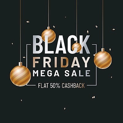 EPS 해외이미지 배너 백그라운드 일러스트 텍스트 선물 이벤트 타이포그라피 사람없음 쇼핑 세일 검은색 장식볼 블랙프라이데이 해외202004 해외일러스트 문자 컬러 데이이벤트 장식 파일형식 벡터