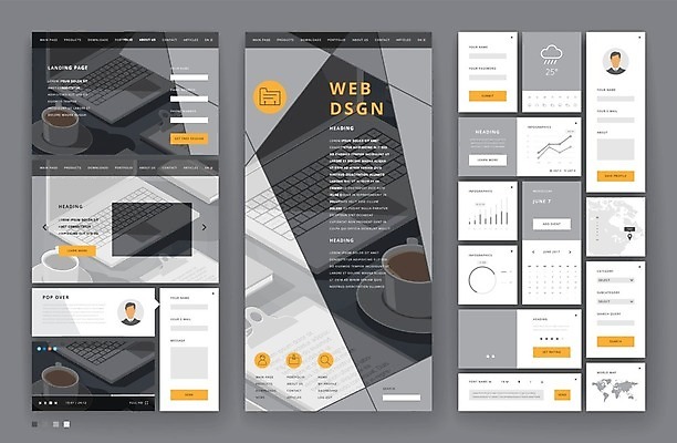 EPS 해외이미지 템플릿 디자인 세계지도 인터넷 일러스트 비즈니스 모바일 문구용품 사람없음 그래픽 노트북 컴퓨터 세트 사무실 웹 인포그래픽 오브젝트 메뉴 레이아웃 페이지 UI 인터페이스 해외202004 해외일러스트 지도 전자제품 세계 파일형식 벡터