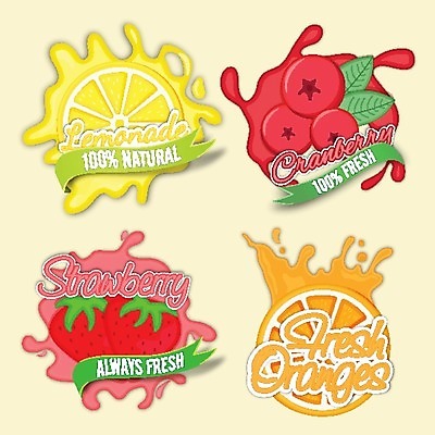 EPS 해외이미지 디자인 음료 음식 스티커 오렌지 과일 일러스트 텍스트 딸기 건강 타이포그라피 사람없음 컬러풀 라벨 주스 카페 레모네이드 심볼 상쾌 패키지 내추럴 크랜베리 레터링 해외202004 해외일러스트 문자 열매 감정 컬러 프레임 상점 에이드 파일형식 벡터