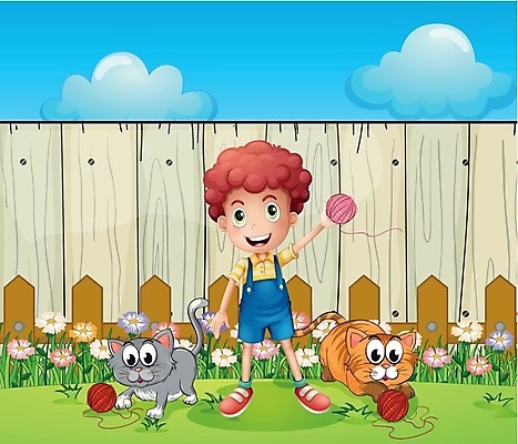 EPS 해외이미지 클립아트 식물 동물 구름 남자 꽃 어린이 잎 일러스트 자연 놀이 하늘 사람 풍경 소년 목재 그래픽 초록색 파란색 울타리 반려동물 정원 고양이 잡초 만화 그림 장면 양모 뒤뜰 해외202004 해외일러스트 자연요소 나무 컬러 재료 포유류 담장 직물 생태계 파일형식 벡터