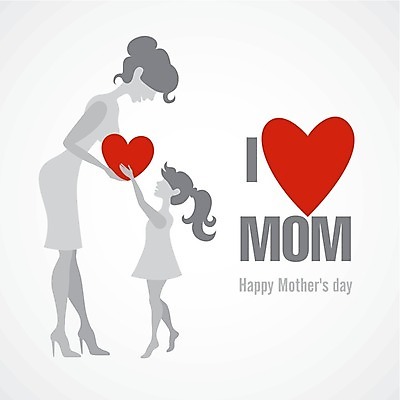 EPS 해외이미지 여자 딸 행복 일러스트 가족 사랑 사람 성인 두명 하트 축하 아기 어머니의날 해외202004 해외일러스트 모양 기념일 감정 컨셉 관계 미국문화 파일형식 벡터
