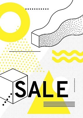 EPS 해외이미지 모양 디자인 포스터 선 백그라운드 패턴 일러스트 추상 사람없음 그래픽 장식 노란색 세일 검은색 흰색 점 원형 기하학 팝 멤피스디자인 해외202004 해외일러스트 도형 컬러 무늬 파일형식 벡터