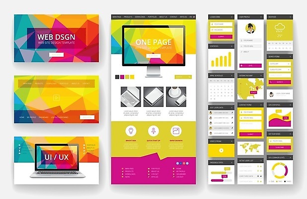 EPS 해외이미지 템플릿 디자인 백그라운드 지도 인터넷 일러스트 비즈니스 모바일 추상 사람없음 그래픽 빨간색 파란색 노트북 컴퓨터 세트 세계 노란색 보라색 웹 플랫 메뉴 레이아웃 페이지 기하학 UI 인터페이스 폴리곤 해외202004 해외일러스트 컬러 무늬 전자제품 파일형식 벡터