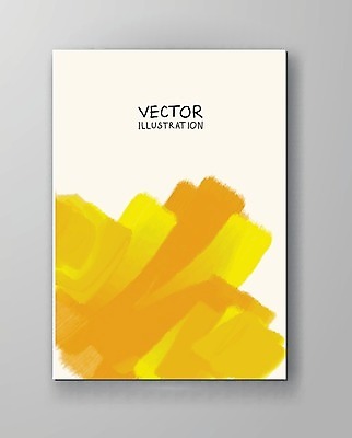 EPS 해외이미지 템플릿 디자인 배너 포스터 종이 벽 백그라운드 일러스트 벽지 수채화 미술 사람없음 그래픽 장식 노란색 페인트 얼룩 그림 캔버스 페이지 엘리먼트 해외202004 해외일러스트 컬러 문화예술 파일형식 벡터