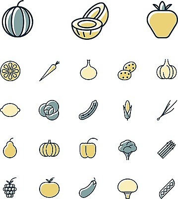 EPS 해외이미지 클립아트 디자인 음식 토마토 채소 오렌지 과일 일러스트 버튼 딸기 호박 가지 오이 수박 감자 마늘 옥수수 그래픽 컴퓨터 세트 웹 버섯 당근 플랫 레몬 심볼 사인 완두콩 양배추 산딸기 코코넛 후추 UI 인터페이스 해외202004 해외일러스트 인터넷 콩 곡류 뿌리채소 전자제품 향신료 파일형식 벡터