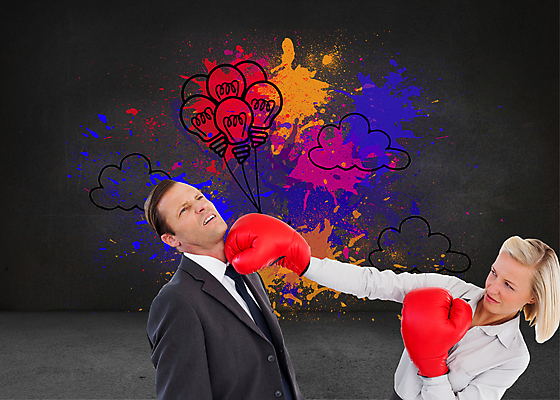 포토 JPG 해외이미지 백인 여자 남자 40대 중년 비즈니스 아이디어 서기 정장 20대 두명 경쟁 대립 권투글러브 펀치 직장인 비즈니스맨 비즈니스우먼 찡그림 라이벌 동료 풍선 성인만 해외202004 해외포토 서양인 직업 옷 컨셉 관계 모션 표정 사람 청년 성인 글러브 파일형식