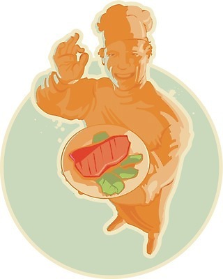 EPS 해외이미지 클립아트 모자 접시 남자 음식 유니폼 채소 일러스트 육류 돼지고기 스테이크 요리 비프스테이크 미소 주방 식당 요리사 식사 저녁식사 앞치마 카페 만화 자르기 서비스 준비 복고 해외202004 해외일러스트 직업 식기 잡화 옷 식재료 모션 서양음식 표정 사람 상점 소고기 파일형식 벡터