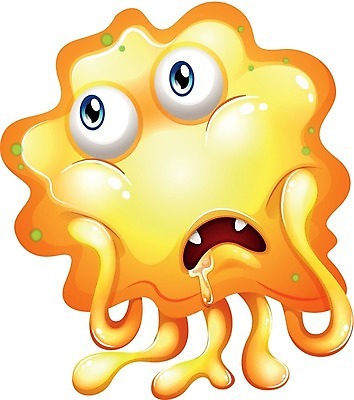 EPS 해외이미지 캐릭터 일러스트 사람없음 노란색 몬스터 해외202004 해외일러스트 일러캐릭터 컬러 파일형식 벡터